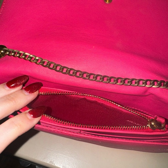 Lanvin Fuchsia Clutch with Gold Chain - Picture 6 of 6